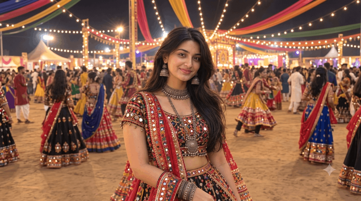 Navratri AI Photo Prompts for Girls